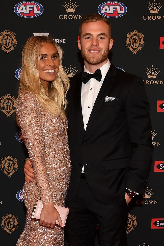 Tom Mitchell and Hannah Davis. Picture: AAP