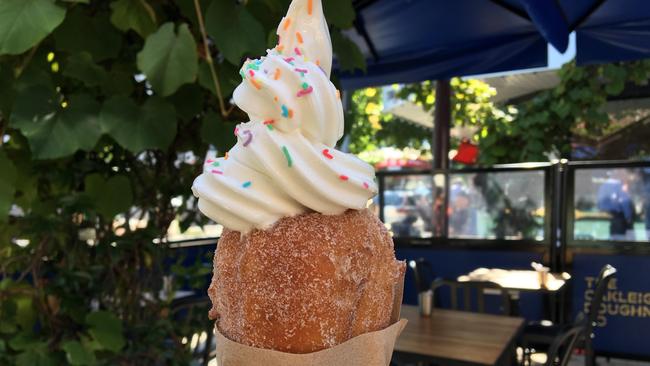 Stop what you’re doing. Ice cream doughnut cones are a thing.