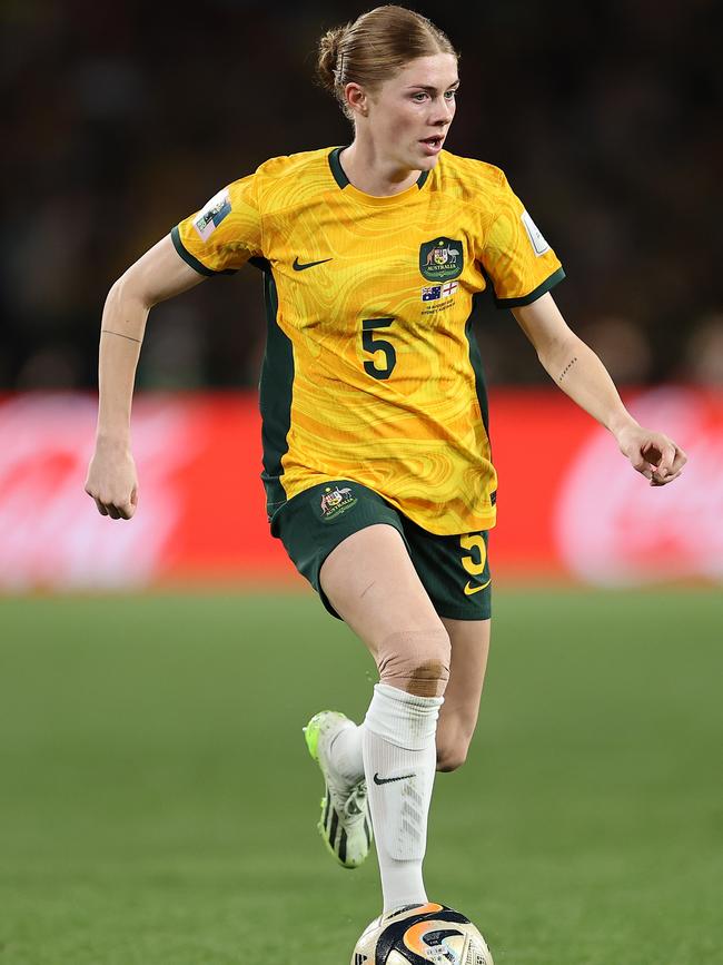Cortnee Vine in action during the Semi Final match between Australia and England. Picture: Getty