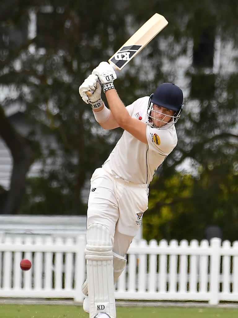 Valley batsman Josh Neill Sci-Fleet Motors club cricket competition between Valley and Norths Saturday October 1, 2022. Picture, John Gass
