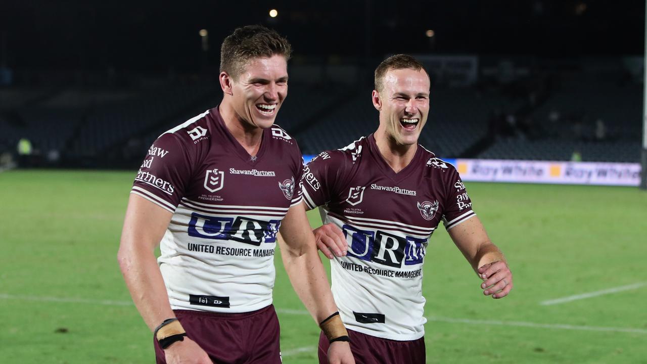 Daly Cherry-Evans and Reuben Garrick. Photo by Ashley Feder/Getty Images.