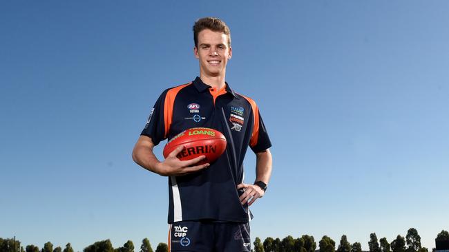 Calder Cannons defender Mitch Podhajski has enjoyed a strong start to the TAC Cup season. Picture: Kylie Else.