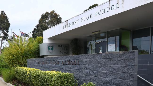 Belmont High School’s catchment zone has become hot property. Picture: Glenn Ferguson