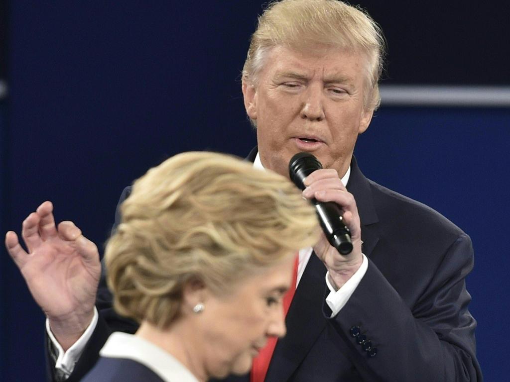 The 2016 US election between Donald Trump and Hillary Clinton was plagued by disinformation. Picture: Paul J. RICHARDS / AFP.