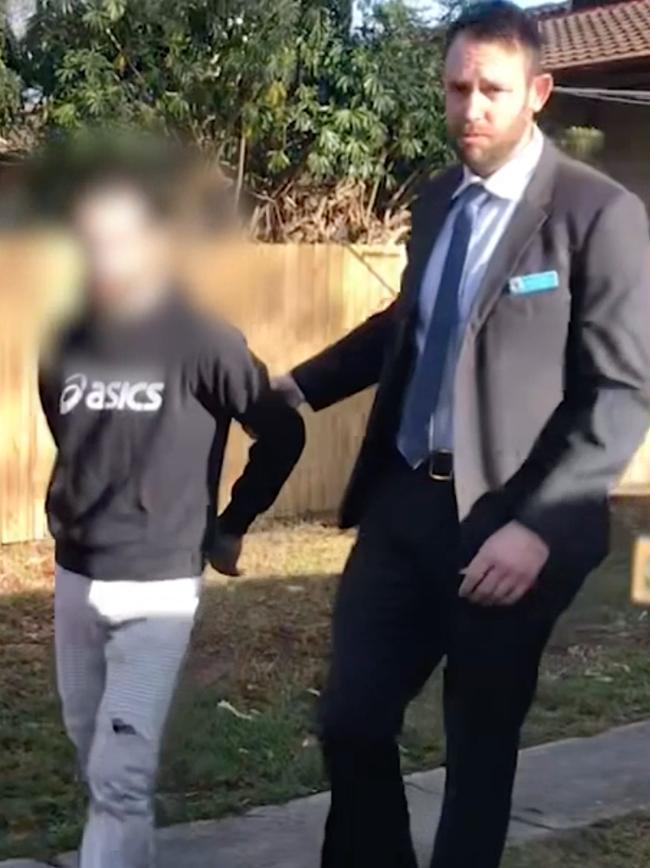 Evan Moroney, 31, was arrested at a home in Cranebrook last Wednesday over his alleged involvement in facilitating "kill cars" for Sydney's underworld. Picture: NSW Police