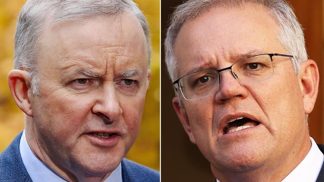 Anthony Albanese and Scott Morrison.