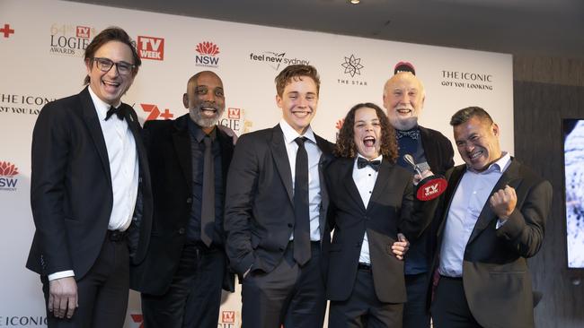 Boy Swallows Universe, Netflix wins the Logie for Best Miniseries or Telemovie at the 64th TV WEEK Logie Awards. Picture: Getty