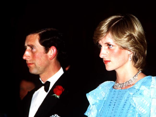 The real Charles and Diana, pictured in 1983 at Wentworth Sheraton Hotel in Sydney. Picture: News Corp Australia