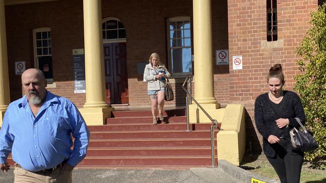 Supporters of Adam Bidner were at Cessnock Local Court on Thursday. Picture Amy Ziniak