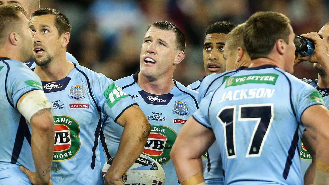 Paul Gallen says he was a villain for hire to rev up interest in the State of Origin game in Melbourne in 2015. Picture: Gregg Porteous