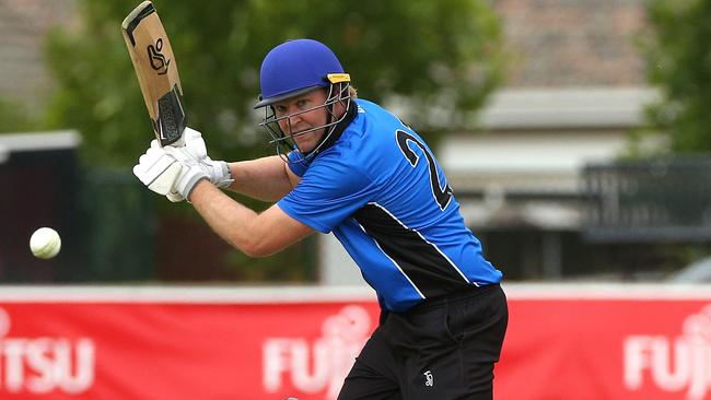 Matthew Harrison in action for Greenvale Kangaroos. Picture: Hamish Blair