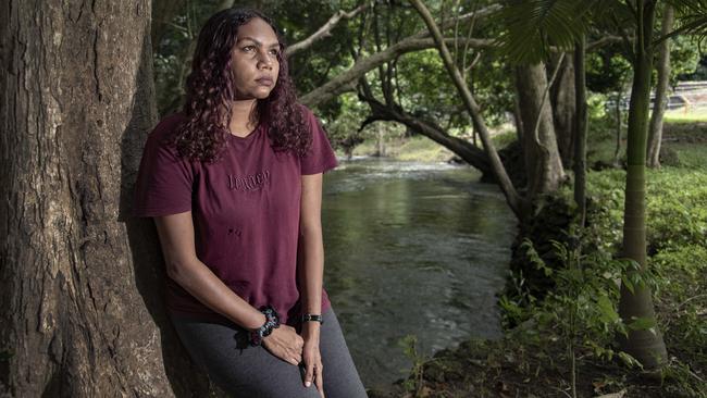 Ruby says even if she felt safe to return to Yuendumu, she can’t go back. Picture: Brian Cassey