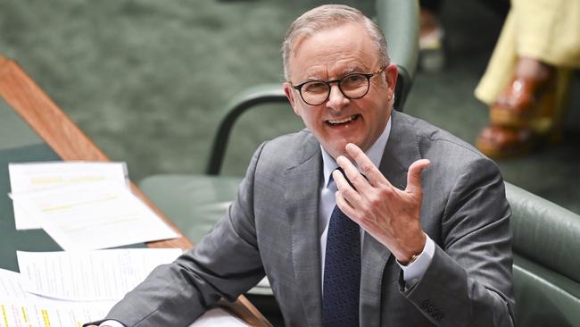 CANBERRA, AUSTRALIA, NewsWire Photos. MARCH 21, 2024: Prime Minister Anthony Albanese during Question Time at Parliament House in Canberra. Picture: NCA NewsWire / Martin Ollman