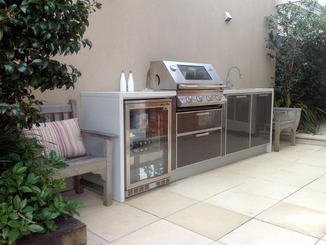 Power, gas and water are the three components needed for an outdoor kitchen. Picture: Kastell Kitchens