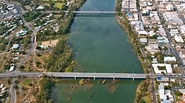 The spill occurred on the Neville Hewitt Bridge in Rockhampton.