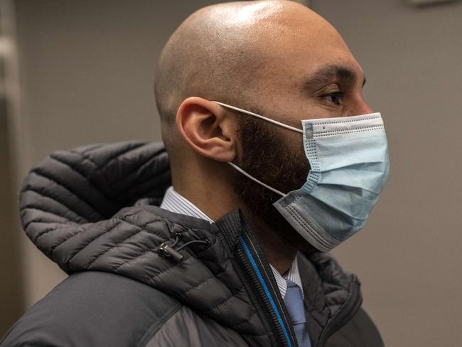 Former Minneapolis Police officer J. Alexander Keung leaves after a hearing at the Hennepin County Public Safety Facility. Picture: AFP