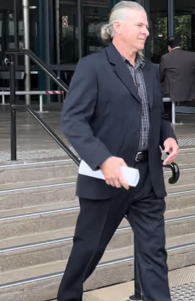 Darren Andrew Kelly walks out of Byron Local Court.