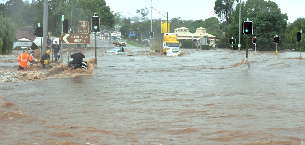 Flash Flooding Hits Toowoomba | Daily Telegraph