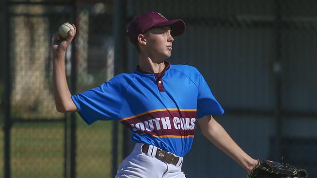 South Coast V Peninsula at the 12-14 years QLD School Sport 12-14 years Baseball Championships at Benowa.Picture: Glenn Campbell