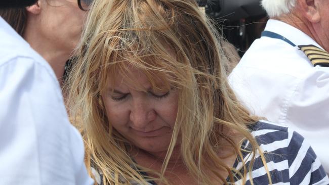 Natasha Darcy prepares to board a plan at Tamworth Airport, bound for Sydney after her arrest. Picture: Marlon Dalton.