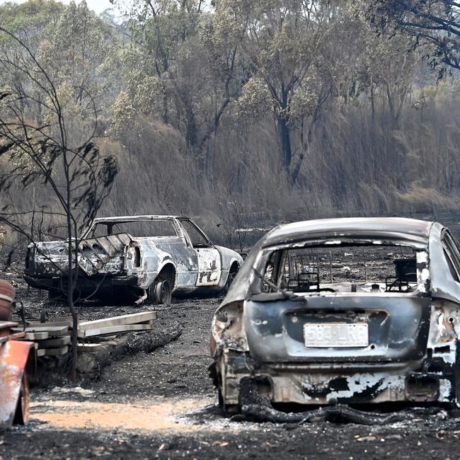 Fire damage around Dalveen (near Warwick) Bushfires burning through the Southern Downs regional area near the Queensland to NSW border. Picture: NCA NewsWIRE / John Gass
