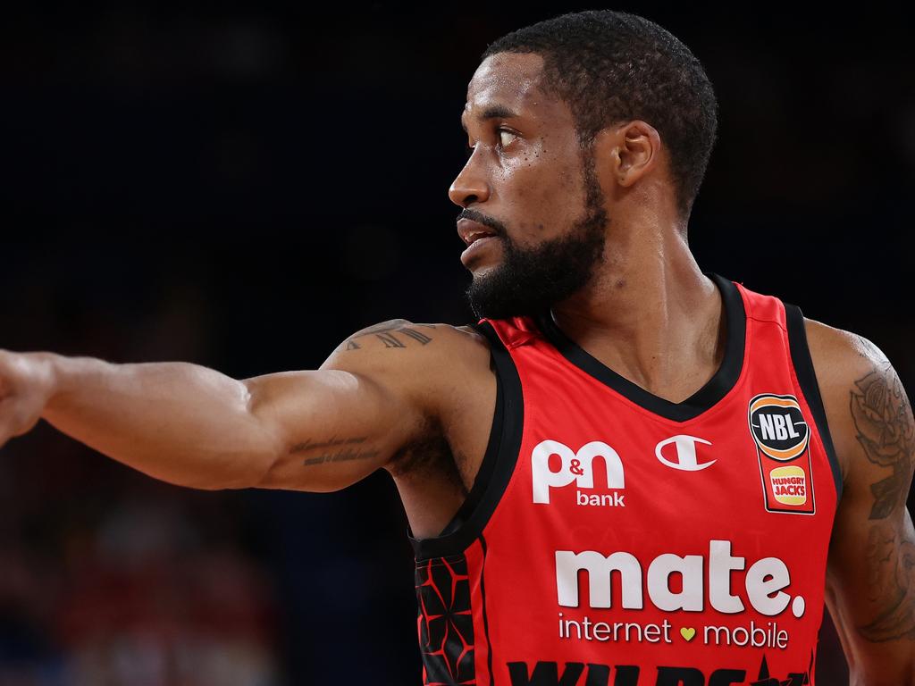 Bryce Cotton looks on during the round 17 NBL match between Perth Wildcats and Adelaide 36ers at RAC Arena. Photo: Paul Kane/Getty Images.