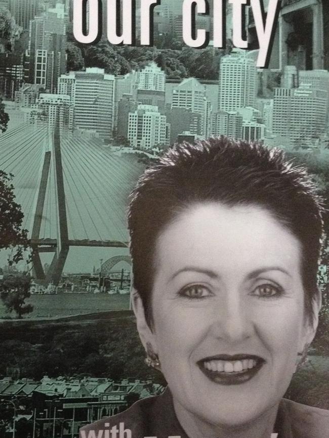 Clover Moore’s first campaign advertising in 204. Picture: City of Sydney archives