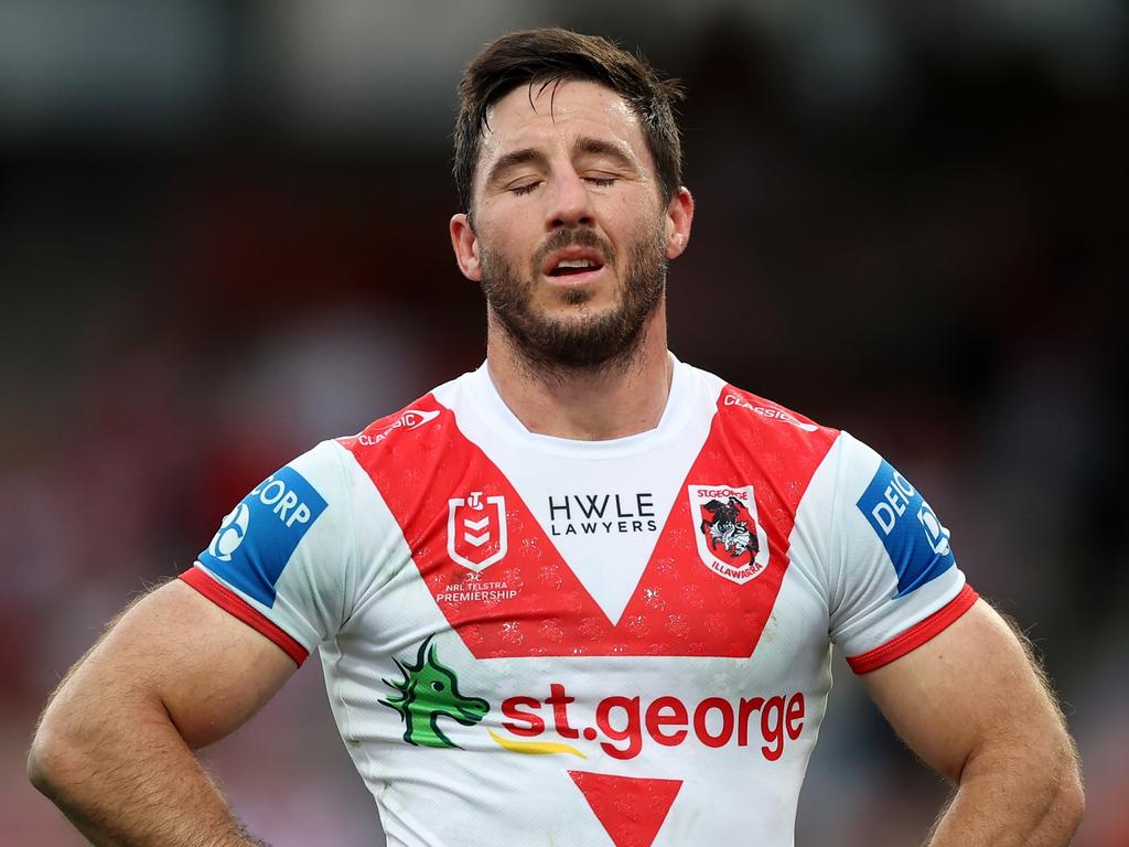 Ben Hunt admitted his frustration with the way his Dragons exit played out publicly. Picture: Mark Metcalfe/Getty Images