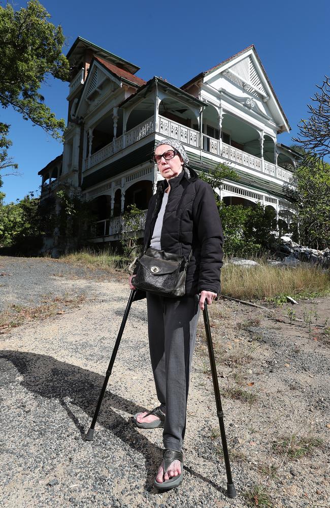 Joy Lamb at Lamb House which is becoming ruined and has squatters. Picture: Peter Wallis