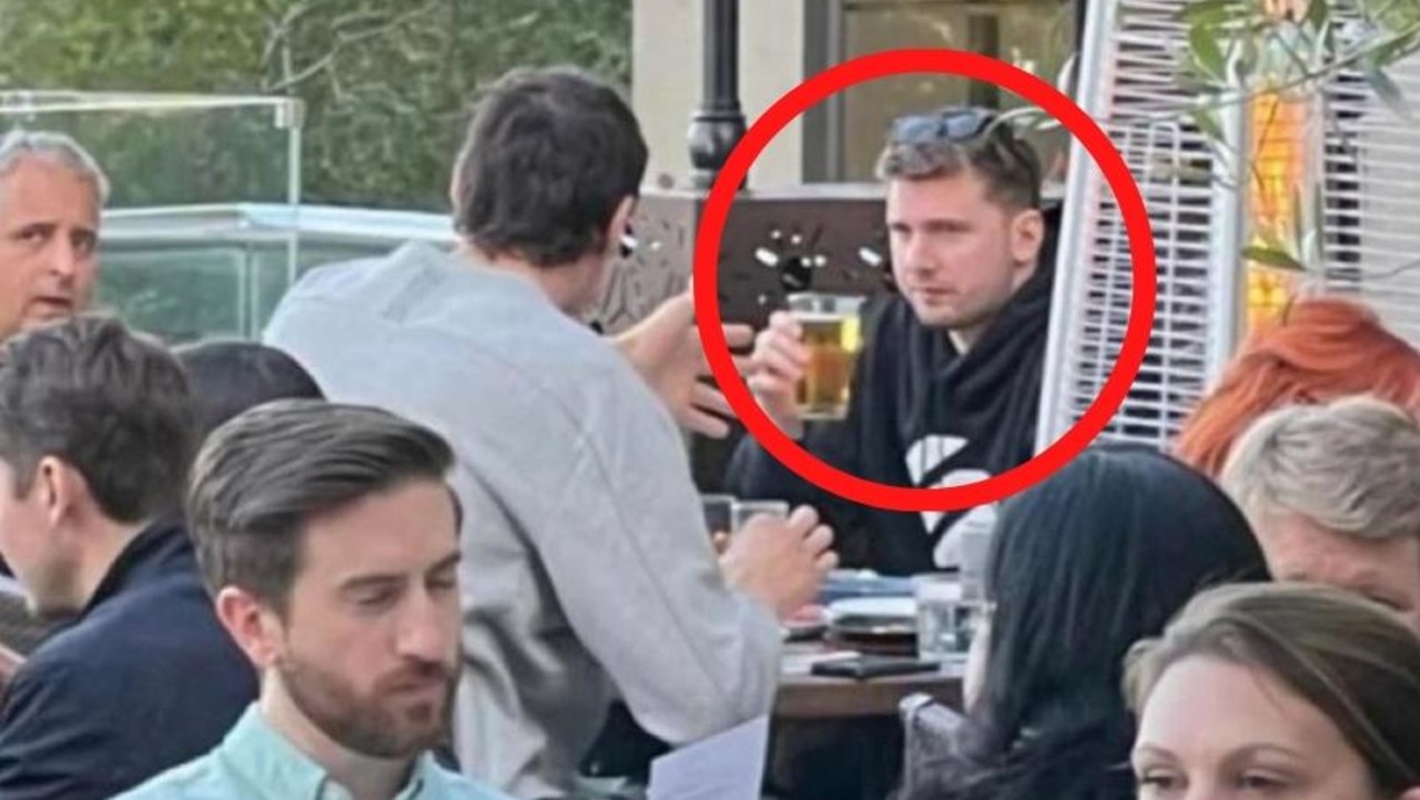 NBA fans and players in awe as Luka Doncic claims he 'needs a recovery beer'  after putting up 'video game numbers