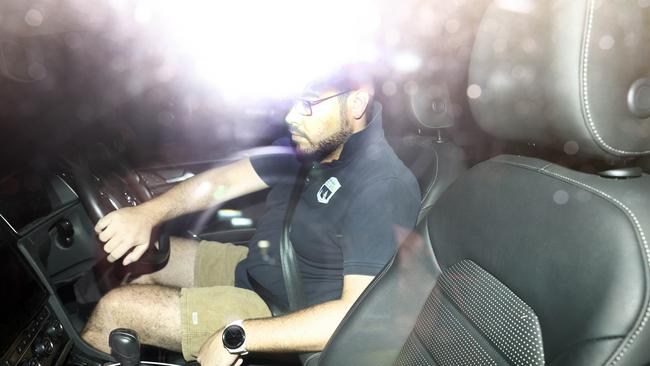 Bruce Lehrmann pictured leaving his Balgowlah house in early April. Picture: Jonathan Ng