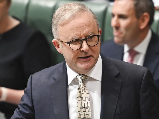 CANBERRA, AUSTRALIA, NewsWire Photos. MARCH 19, 2024: Prime Minister Anthony Albanese during Question Time at Parliament House in Canberra. Picture: NCA NewsWire / Martin Ollman