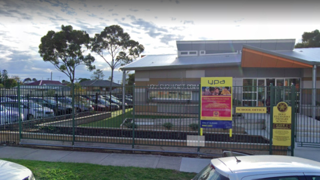 A class of Year 2 students at Holy Eucharist Primary School are in quarantine after a classmate tested positive to coronavirus. Picture: Google Maps