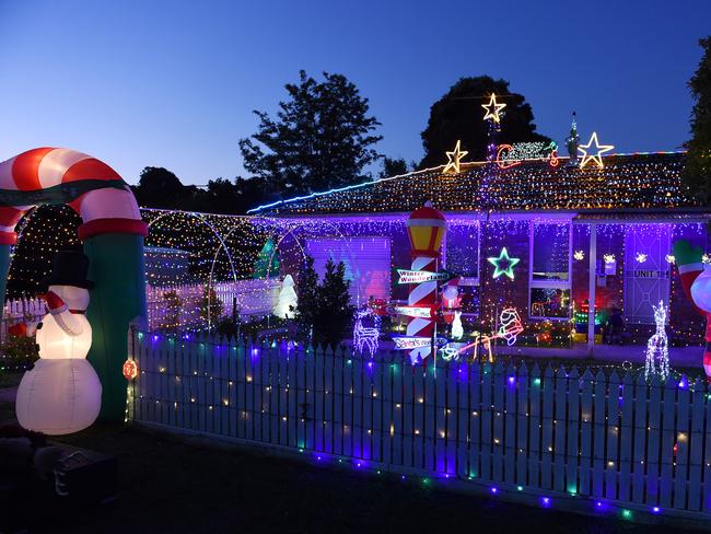 Christmas decorations. Christmas lights in Seville. Picture: Josie Hayden