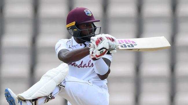 Jermaine Blackwood helps the West Indies close in on a win against England.