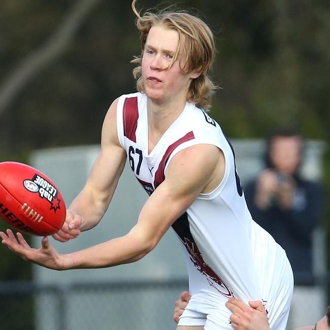 Cam MacKenzie pictured in action for Sandringham last season.