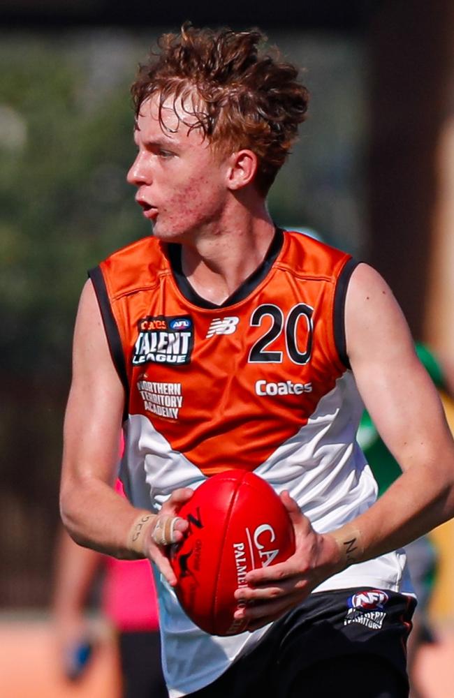 Joel Munnich playing for the NT Talent Academy. Picture: Celina Whan / AFLNT Media