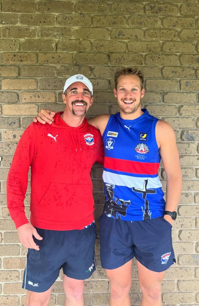 Leigh McQuillen (left) and Josh Newman will be Mornington's head coaches in 2025. Picture: Facebook