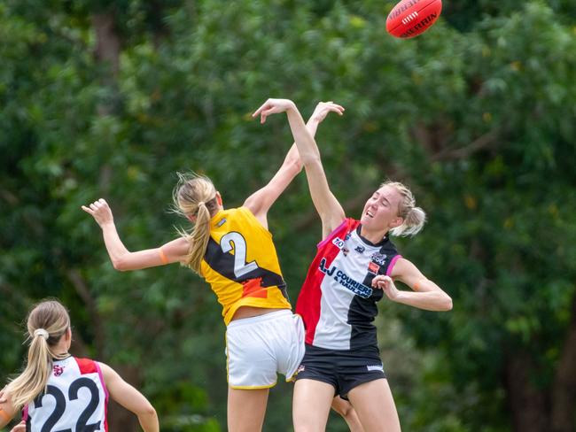 Reigning premiers Southern Districts take on Nightcliff in the elimination final today. Picture: Aaron Black AFLNT Media