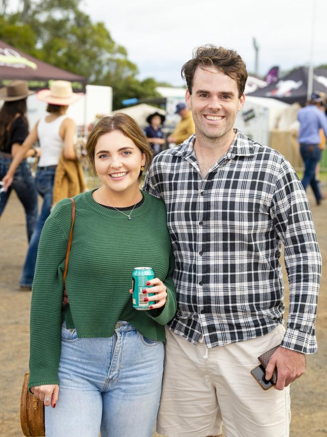 Alyssa Schelling and Rohan Kelly at Meatstock at Toowoomba Showgrounds, Saturday, April 9, 2022. Picture: Kevin Farmer