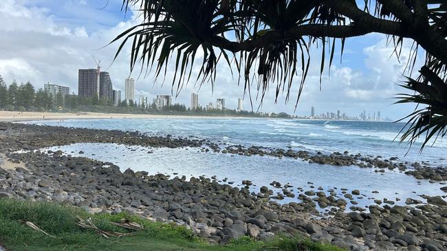 On February 6, Gold Coast local Annie Emmerson called for the southern section of Burleigh Heads to be transformed into an ocean lap pool. Photo: Facebook/Annie Emmerson