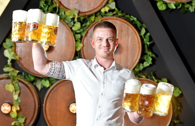 Cheers: The Bavarian’s Roman Haslinger is originally from Munich and knows a thing or two about biers.