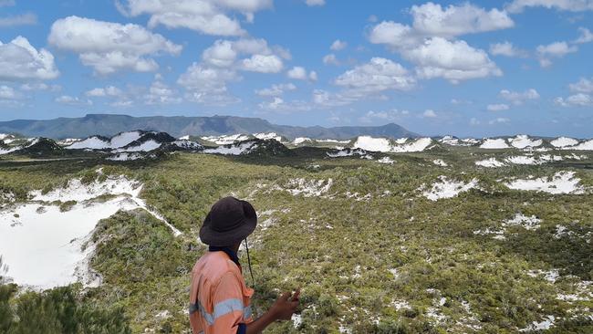 The site of Diatreme's proposed Northern Silica Project sand mine on Cape York.