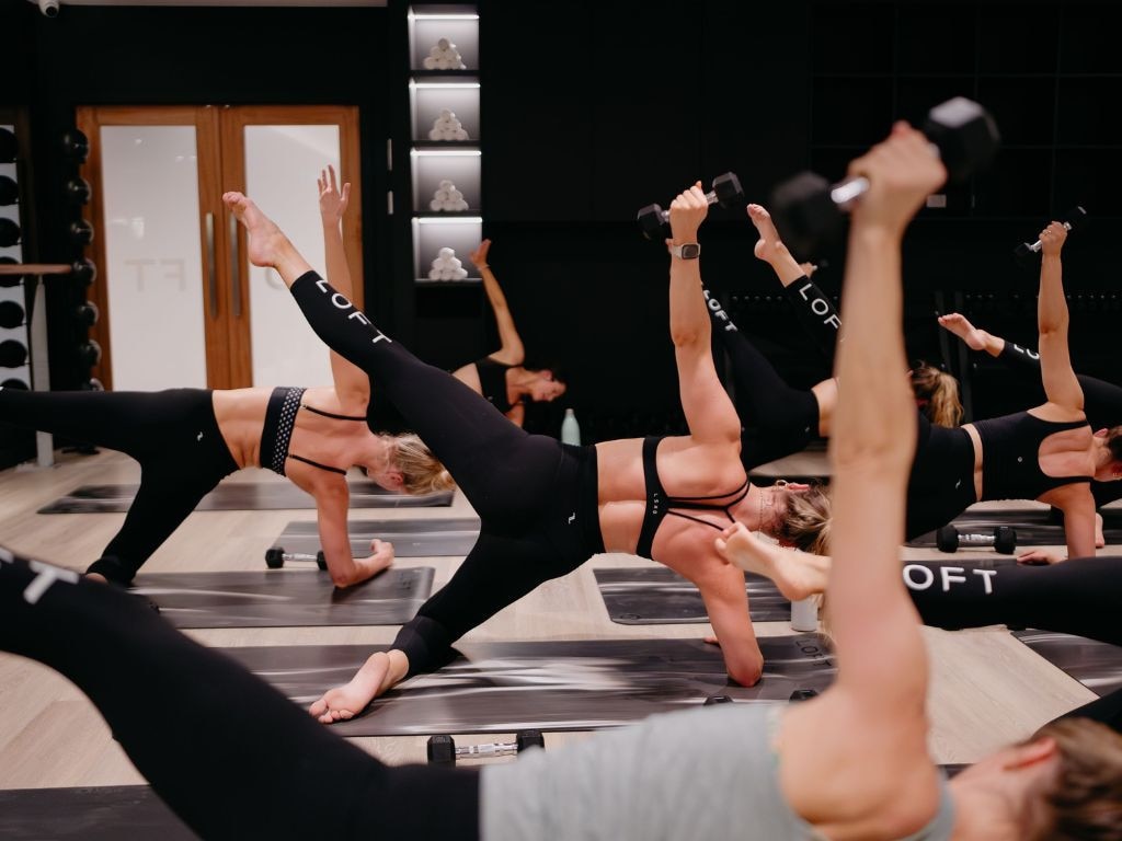 A mat pilates session at The Loft pilates and Barre. Picture: Supplied