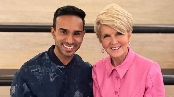 Lawyer Leon Rebello, with his old boss Julie Bishop. Picture: Instagram