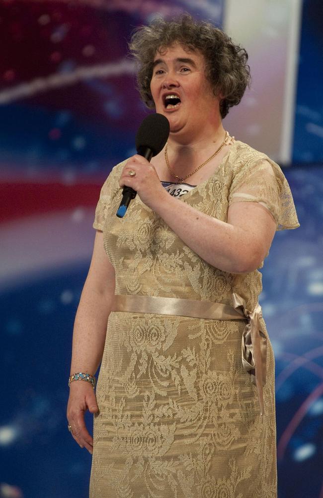 Susan Boyle stunned judges on Britain's Got Talent in 2009. Picture: Supplied