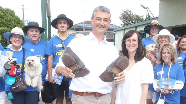 Herman Vorster wore out his shoes to win Burleigh Heads. Picture: Richard Gosling