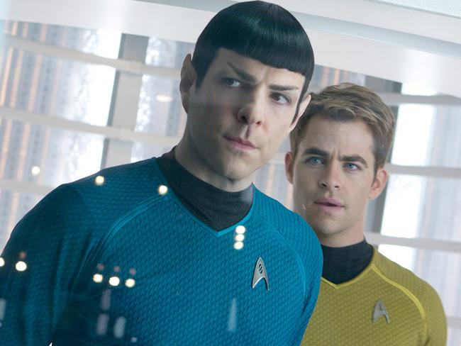 Brow raising ... men should steer clear of Spock-style raised eyebrows as seen on Zachary Quinto in Star Trek Into Darkness. Picture: Supplied