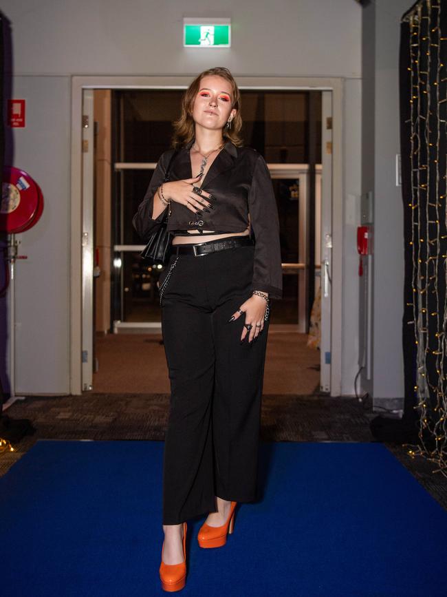 Lilian Mercer at the Year 12 School formals of Darwin High School at Darwin Convention Centre, Darwin. Picture: Pema Tamang Pakhrin.