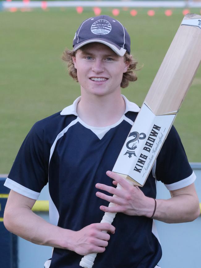 With the bat, Oliver Peake is the second leading run scorer in the APS this season with 494 at an average of 98.80. Picture: Mark Wilson